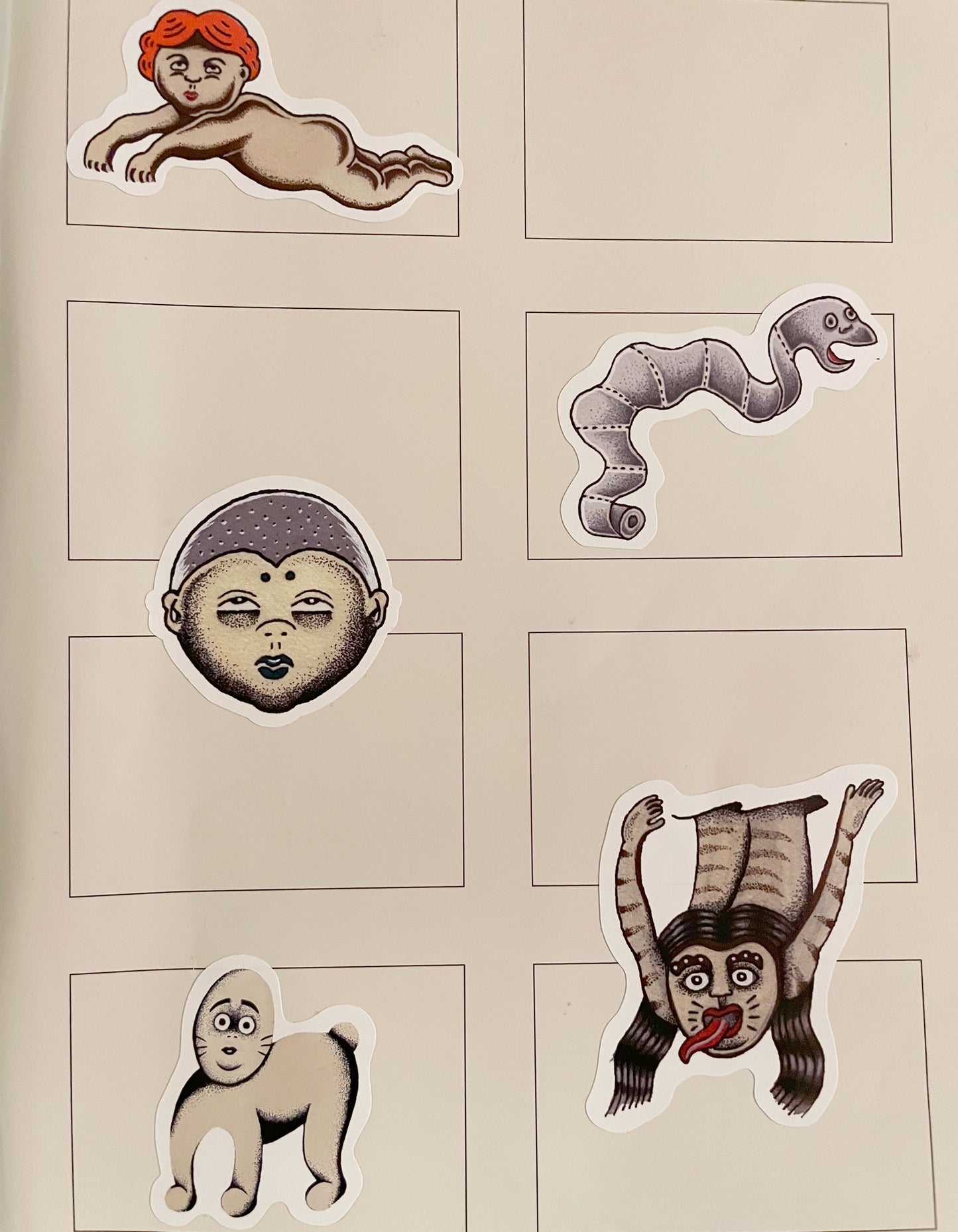 yokai sticker sheet